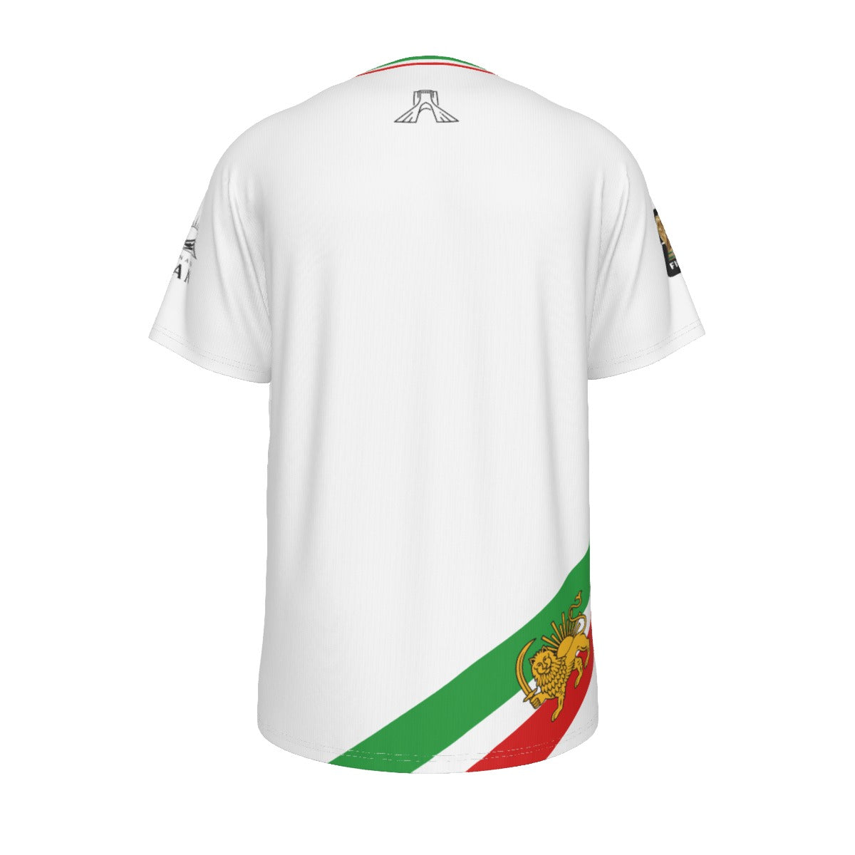 The Real IRAN Team Melli Lion and Sun Flag soccer/football Jersey - No Number