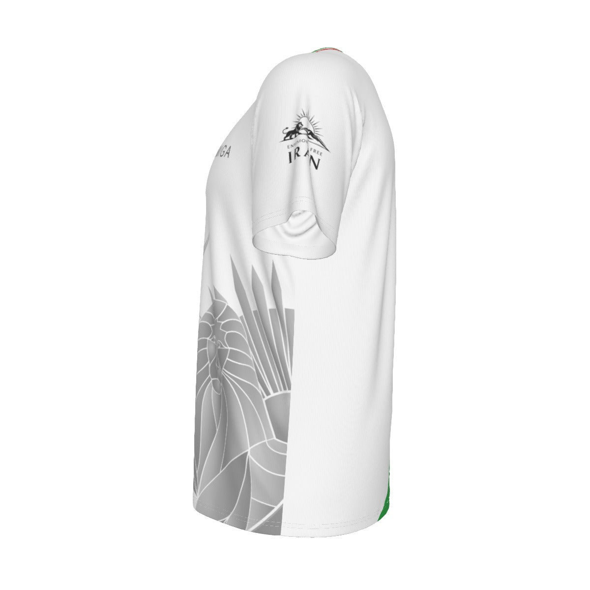 The Real IRAN Team Melli Lion and Sun Flag soccer/football Jersey - No Number